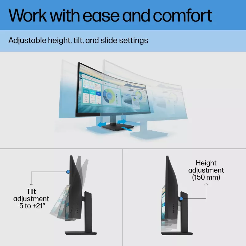 Monitor HP P34hc G4 34 inch Wide Quad HD LCD 3440 x 1440