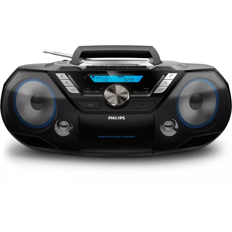 Philips CD Soundmachine AZB798T/12, Analog & digital, DAB, DAB+, FM, Player, CD, CD-R, CD-RW, Fast Backward, Fast forward, Next, Previous, Program, Repeat, Shuffle, 12 W