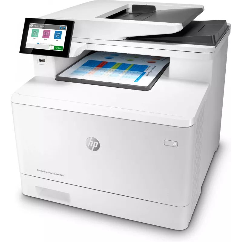 HP Color LaserJet Enterprise MFP M480f, Laser, Colour printing, 600 x 600 DPI, A4, Direct printing, White, Black