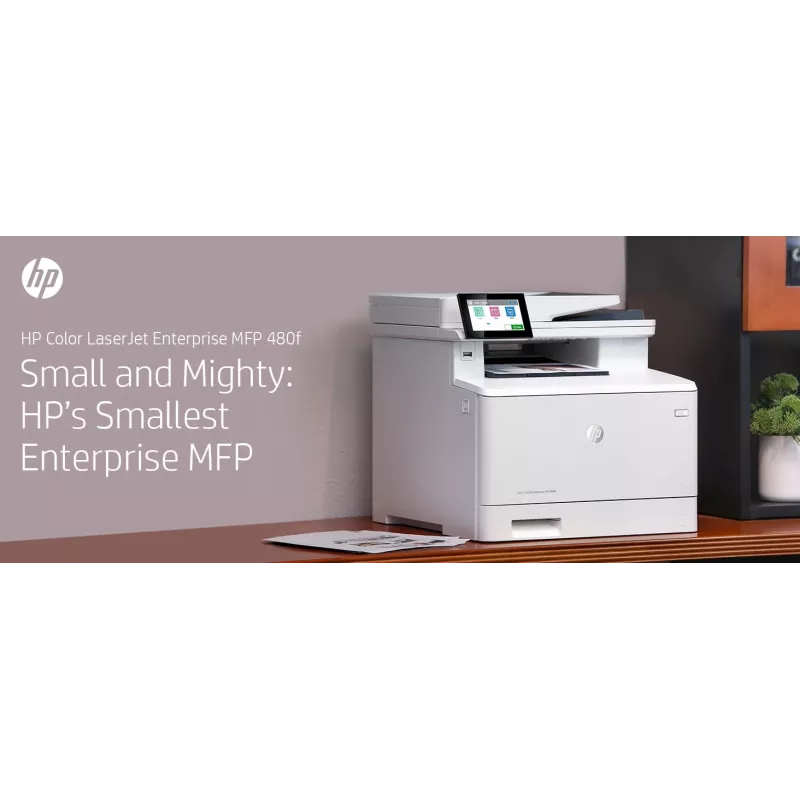 HP Color LaserJet Enterprise MFP M480f, Laser, Colour printing, 600 x 600 DPI, A4, Direct printing, White, Black