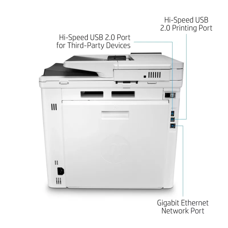 HP Color LaserJet Enterprise MFP M480f, Laser, Colour printing, 600 x 600 DPI, A4, Direct printing, White, Black