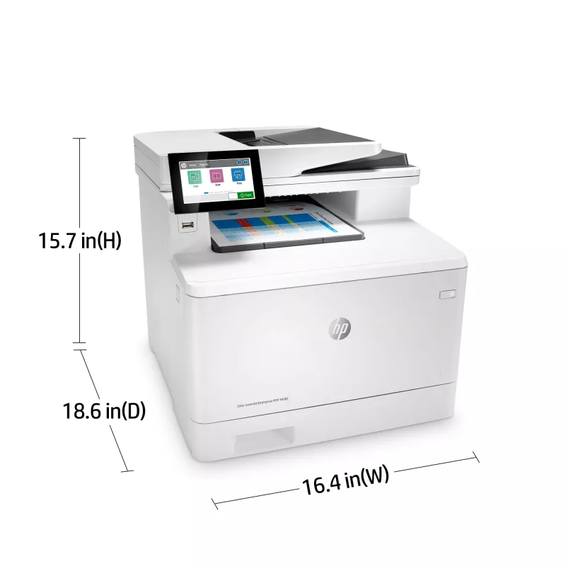 HP Color LaserJet Enterprise MFP M480f, Laser, Colour printing, 600 x 600 DPI, A4, Direct printing, White, Black