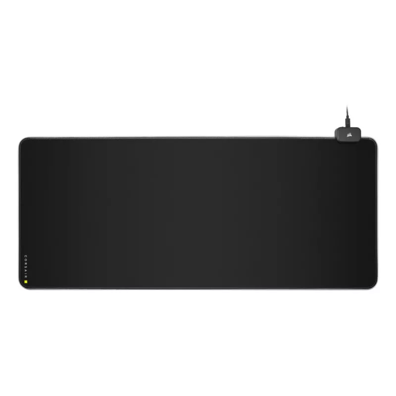Gaming mouse pad CORSAIR MM700 RGB — 930×400 mm, 4 mm thickness, rubber base, USB-powered LED backlight, black