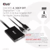Active adapter DisplayPort to Dual Link DVI-D CLUB3D CAC-1010-A, DisplayPort to DVI-D + USB, 0.6 m