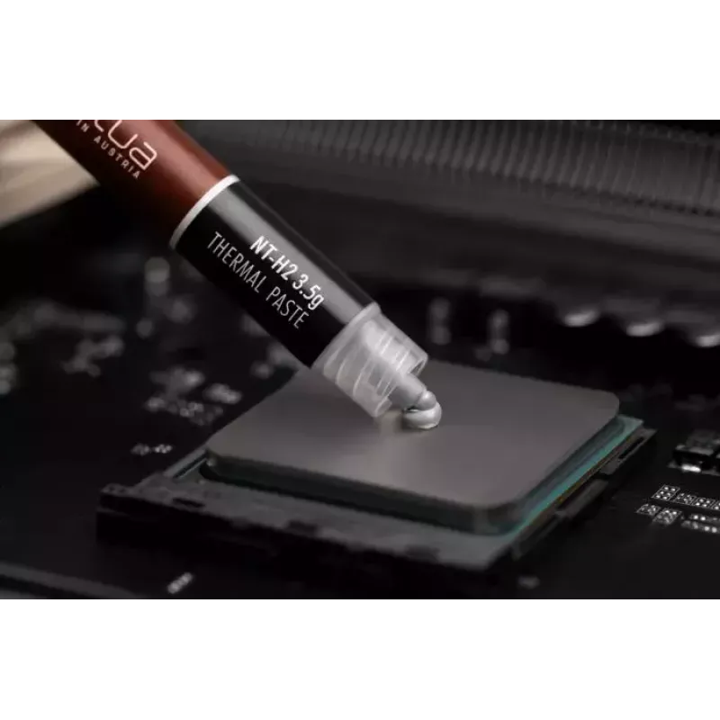 Thermal paste Noctua NT-H2 heat sink compound 3.5 g — grey, operating temperature -50–200 °C, density 2.81 g/cm³, volume 1.2 ml