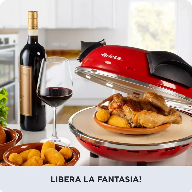 Pizza Maker Ariete 0909/10 1200 W Black Red 1 Pizza 33 cm