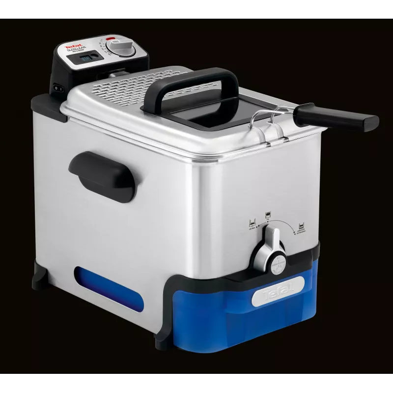 Tefal Oleoclean Pro Inox & Design FR8040 Single 3.5 L 2300 W Black, Stainless steel