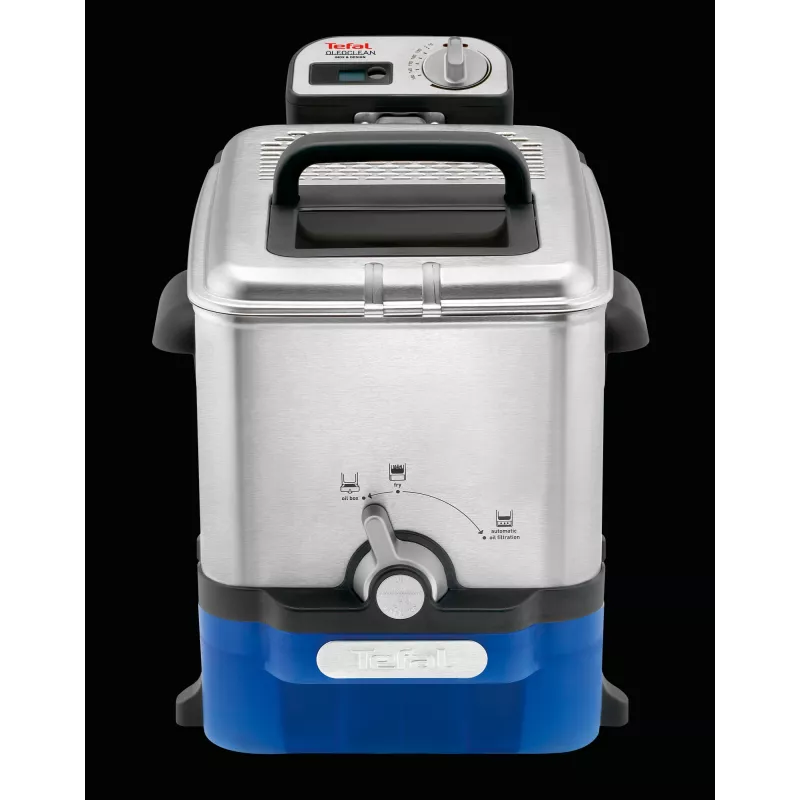Tefal Oleoclean Pro Inox & Design FR8040 Single 3.5 L 2300 W Black, Stainless steel