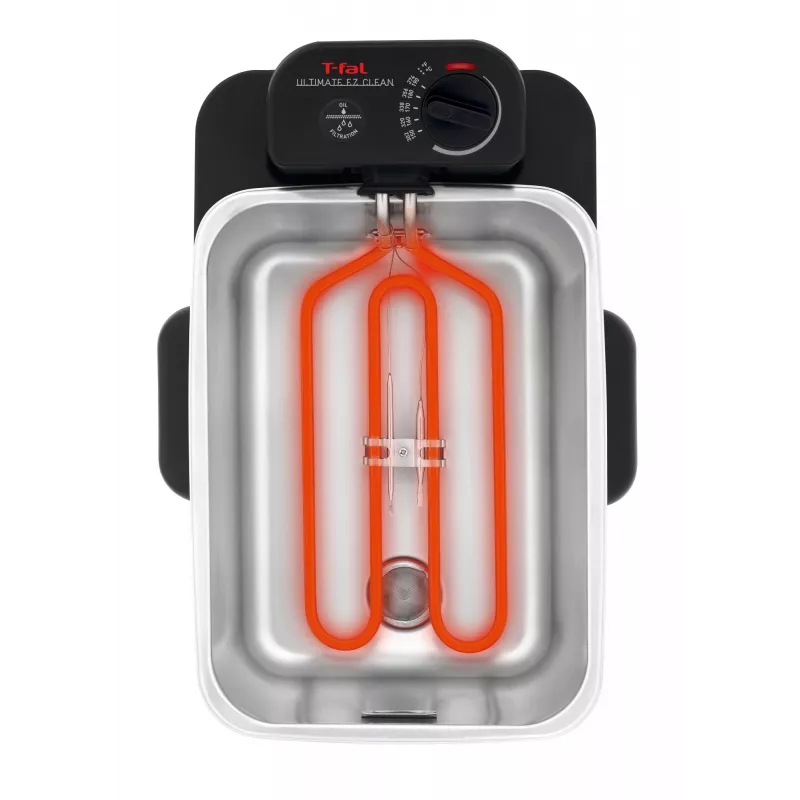 Tefal Oleoclean Pro Inox & Design FR8040 Single 3.5 L 2300 W Black, Stainless steel