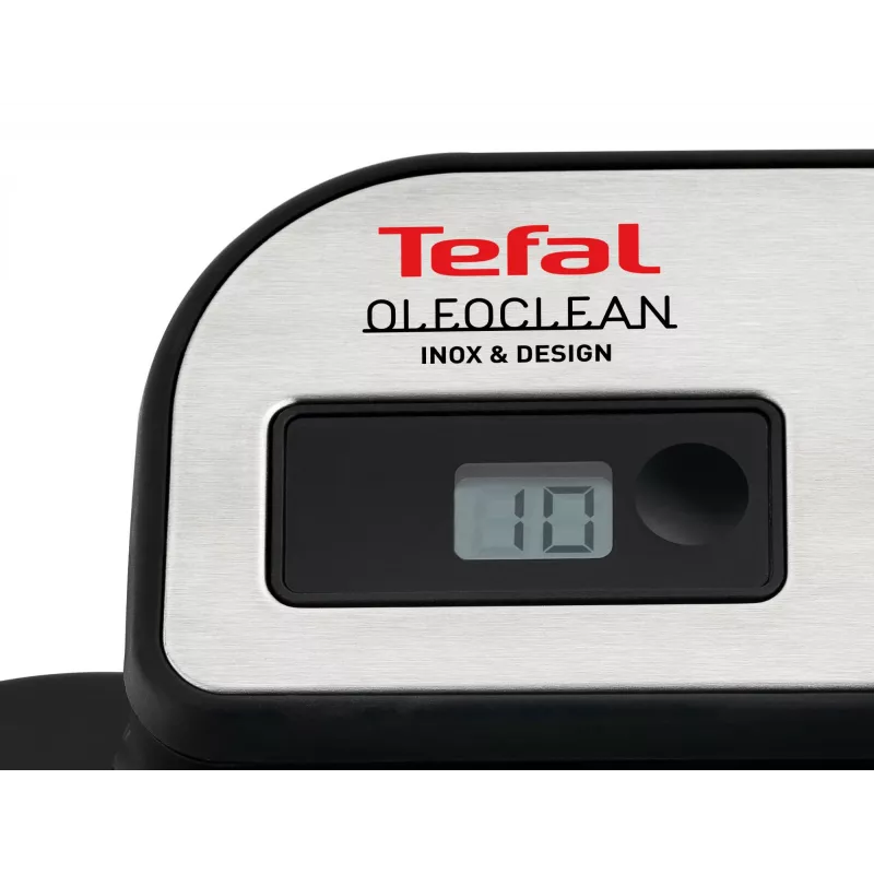 Tefal Oleoclean Pro Inox & Design FR8040 Single 3.5 L 2300 W Black, Stainless steel