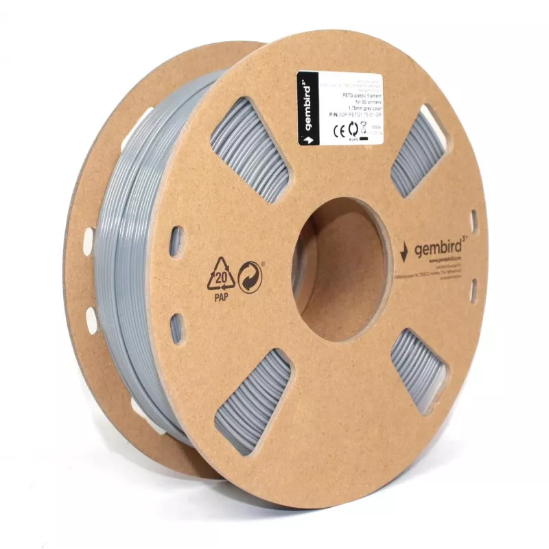 3D printing material Gembird 3DP-PETG1.75-01-GR