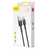 BASEUS Braided Cafule Fast Charging Cable - USB Type-A To Type-C 2A - 3m - Grey/ Black (Nylon)