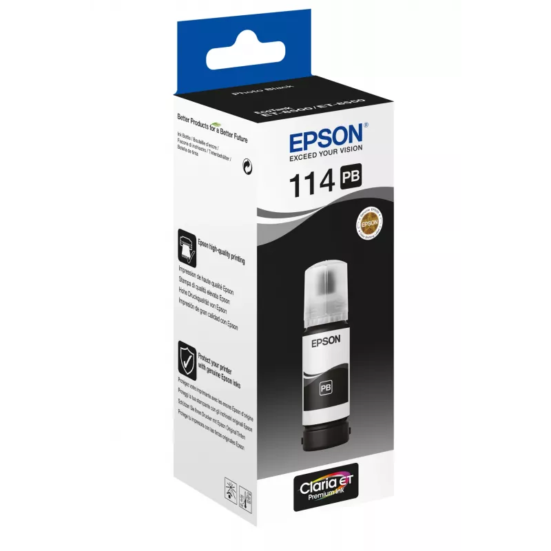 Epson 114 Original Ink Cartridge Photo Black for EcoTank ET-8550 ET-8500