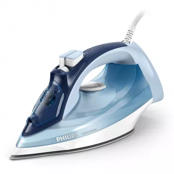 Steam iron Philips DST5030/20 — 2400W, 0.32 L tank, SteamGlide Plus soleplate, 45 g/min continuous, 180 g/min boost, Blue