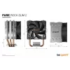be quiet! PURE ROCK SLIM 2 Processor Cooler 9.2 cm Silver 1 pc(s)