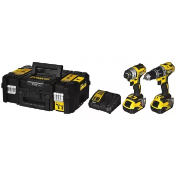 Cordless Power Tool Combo Kit DeWalt DCK266P2T — 18V, 2×5.0Ah batteries, impact driver and combi drill, charger, case