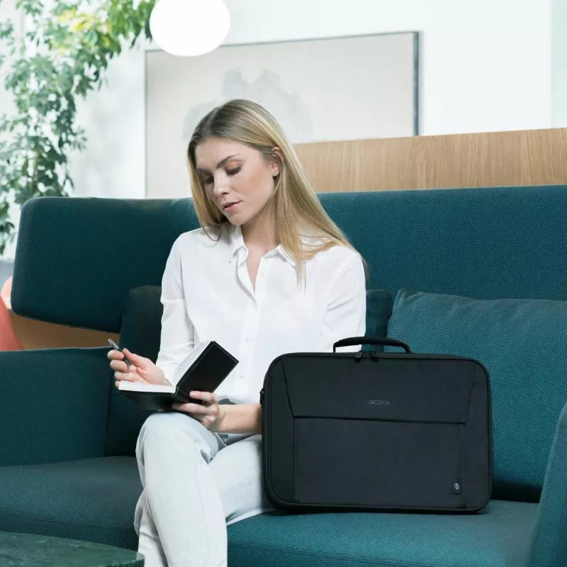 DICOTA Eco Multi Base - 14-15.6in Notebook Case - Black / 300d Rpet Polyester