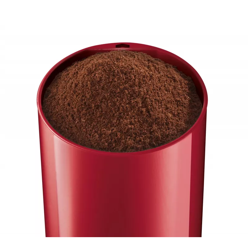 Blade coffee grinder Bosch TSM6A014R, 75 g capacity, 180 W, stainless steel blades, red