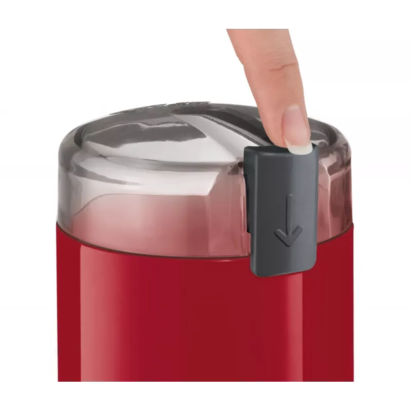 Blade coffee grinder Bosch TSM6A014R, 75 g capacity, 180 W, stainless steel blades, red