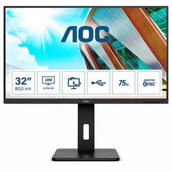 AOC P2 U32P2 computer monitor 80 cm (31.5 inch) 3840 x 2160 pixels 4K Ultra HD LED Black