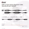CLUB3D USB 3.2 Gen1 Active Repeater Cable 15m/ 49.2 ft M/F 28AWG
