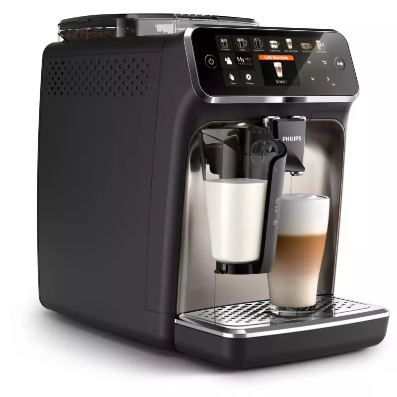 Espresso machine Philips EP5447/90 — fully automatic, 1.8 L water tank, 275 g bean hopper, 15 bar, 0.26 L milk tank