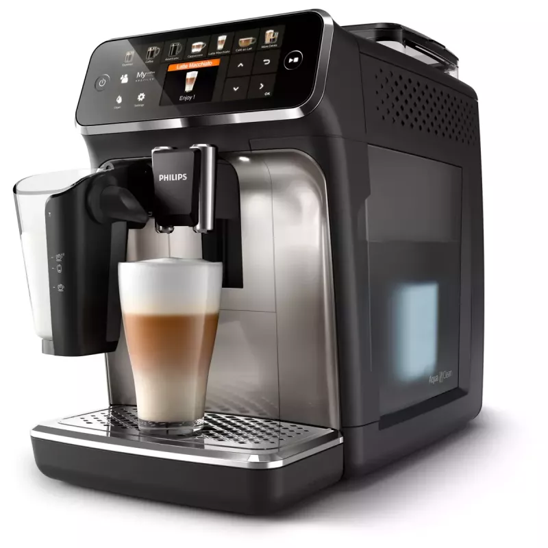 Espresso machine Philips EP5447/90 — fully automatic, 1.8 L water tank, 275 g bean hopper, 15 bar, 0.26 L milk tank