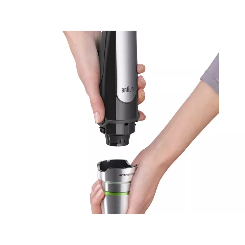 Braun MQ 7025X 0.6 L Immersion blender 1000 W Black, Stainless steel