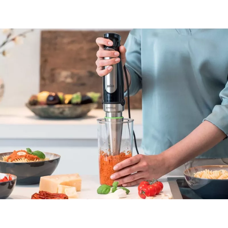 Braun MQ 7025X 0.6 L Immersion blender 1000 W Black, Stainless steel