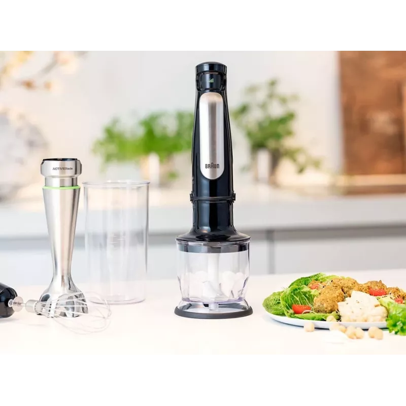 Braun MQ 7025X 0.6 L Immersion blender 1000 W Black, Stainless steel