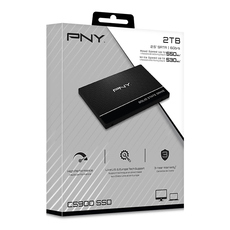 PNY SSD - CS900 - 2TB - SATA 6Gb/s - 2.5in