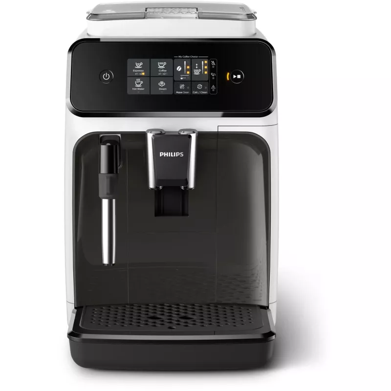 Espresso machine Philips 1200 series EP1223/00 — 1.8 L water tank, built-in grinder, 275 g bean hopper, 1500 W, white