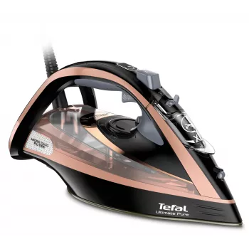 Steam iron Tefal FV9845 — 3200 W, 60 g/min continuous steam, 350 ml tank, vertical steam, 1.45 kg, Black/Copper
