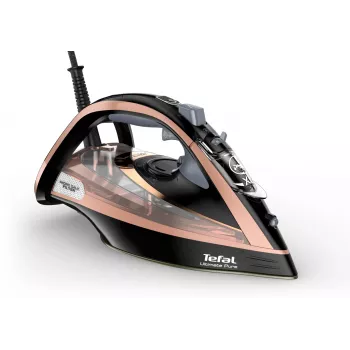 Steam iron Tefal FV9845 — 3200 W, 60 g/min continuous steam, 350 ml tank, vertical steam, 1.45 kg, Black/Copper