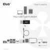 CLUB3D USB 3.2 Gen1 Type A to USB 3.2 Gen1 Type C Adapter M/F