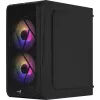 PC case AEROCOOL CS107V2 Mini Tower — Black, microATX/Mini-ITX, 2x120mm fans, 1x3.5 inch + 2x2.5 inch bays