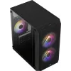 PC case AEROCOOL CS107V2 Mini Tower — Black, microATX/Mini-ITX, 2x120mm fans, 1x3.5 inch + 2x2.5 inch bays