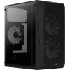 PC case AEROCOOL CS107V2 Mini Tower — Black, microATX/Mini-ITX, 2x120mm fans, 1x3.5 inch + 2x2.5 inch bays