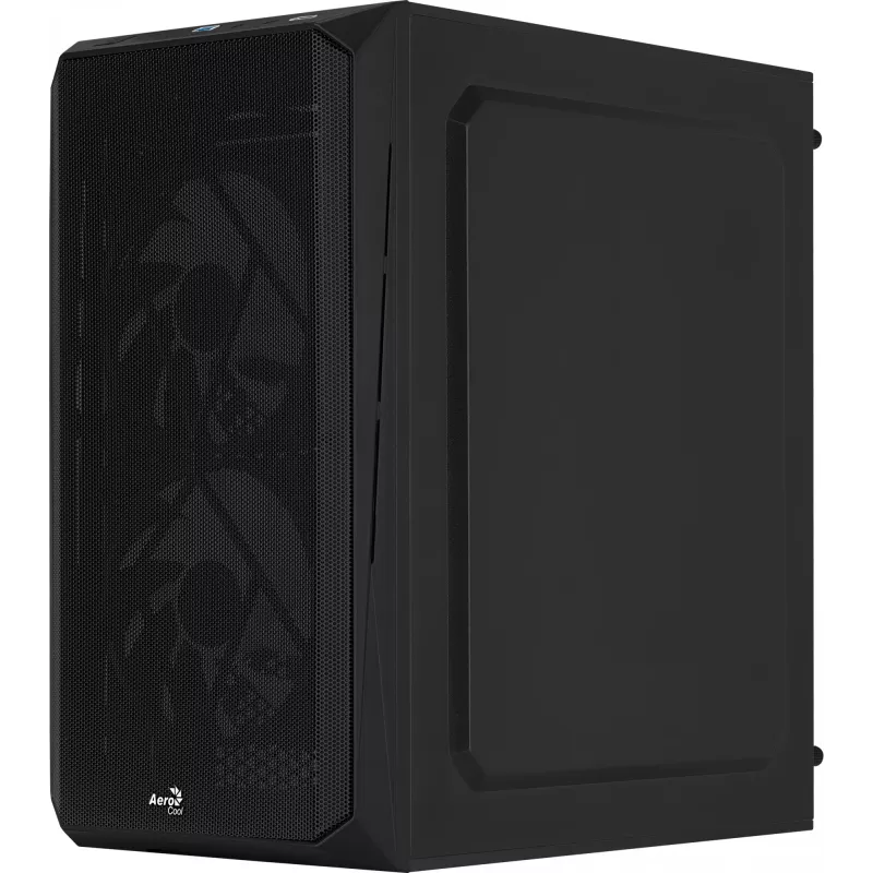 PC case AEROCOOL CS107V2 Mini Tower — Black, microATX/Mini-ITX, 2x120mm fans, 1x3.5 inch + 2x2.5 inch bays