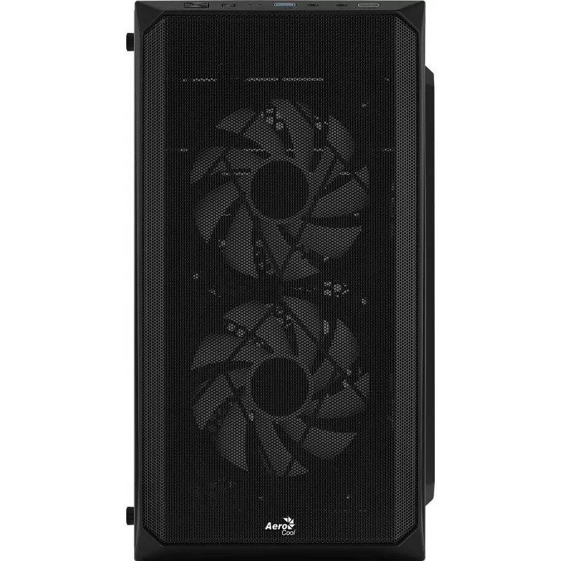 PC case AEROCOOL CS107V2 Mini Tower — Black, microATX/Mini-ITX, 2x120mm fans, 1x3.5 inch + 2x2.5 inch bays