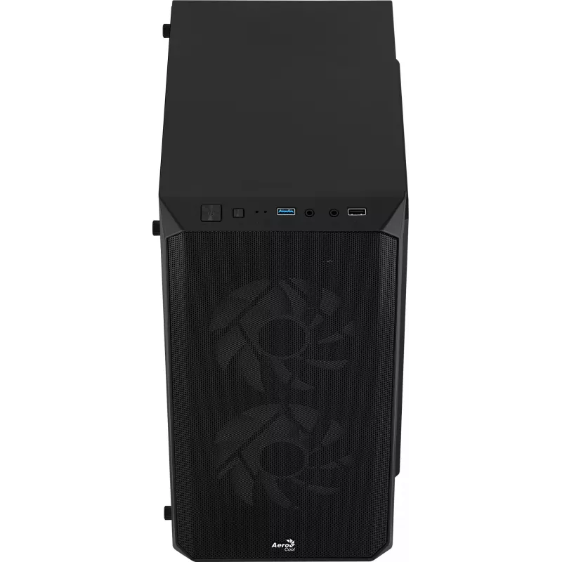 PC case AEROCOOL CS107V2 Mini Tower — Black, microATX/Mini-ITX, 2x120mm fans, 1x3.5 inch + 2x2.5 inch bays