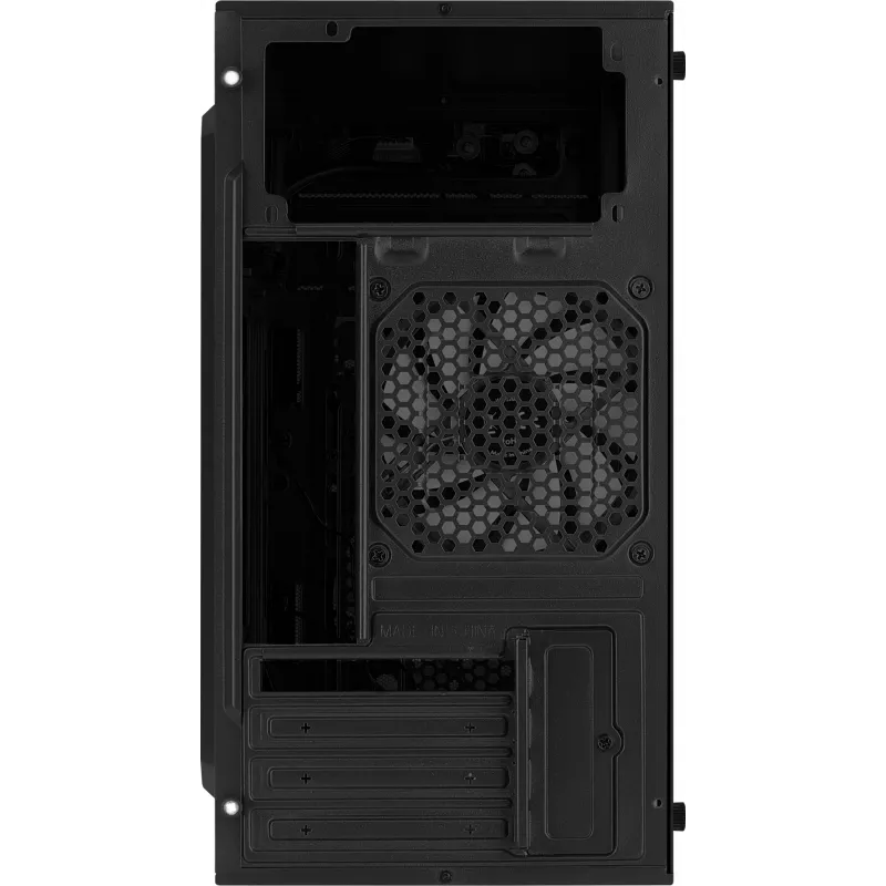 PC case AEROCOOL CS107V2 Mini Tower — Black, microATX/Mini-ITX, 2x120mm fans, 1x3.5 inch + 2x2.5 inch bays