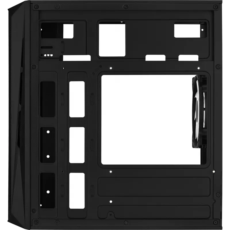 PC case AEROCOOL CS107V2 Mini Tower — Black, microATX/Mini-ITX, 2x120mm fans, 1x3.5 inch + 2x2.5 inch bays