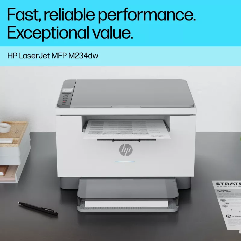 Multifunction Laser Printer HP LaserJet MFP M234dw — Mono, A4, 29 ppm, Duplex, Wi‑Fi, Ethernet