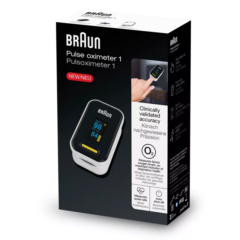 Braun YK-81CEU Pulse Oximeter 1, black
