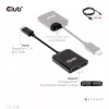 MST hub DisplayPort 1.4 to DisplayPort + HDMI 4K60Hz CLUB3D CSV-7220