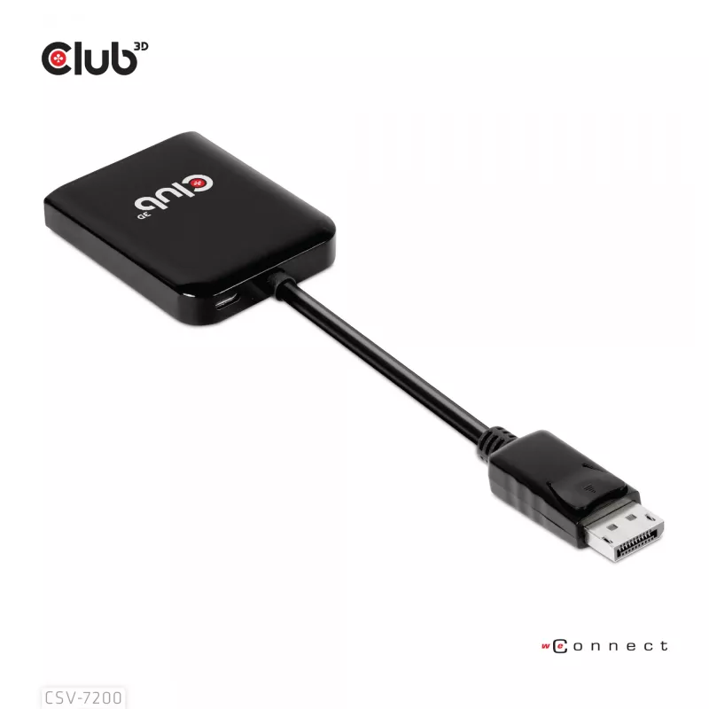 MST hub DisplayPort 1.4 to DisplayPort + HDMI 4K60Hz CLUB3D CSV-7220
