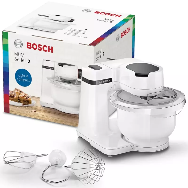 Food processor Bosch Serie 2 MUMS2AW00 — 700 W, 3.8 L bowl, 4 speeds, white