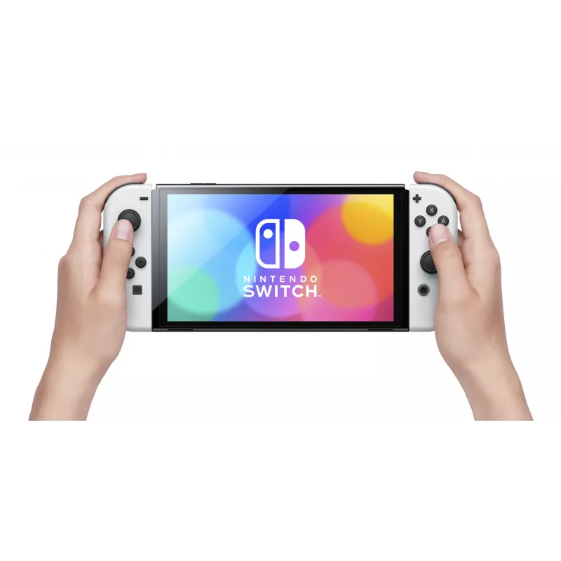 Nintendo Switch OLED, Nintendo Switch, NVIDIA Custom Tegra, White, Analogue / Digital, Home button, Power button, Buttons