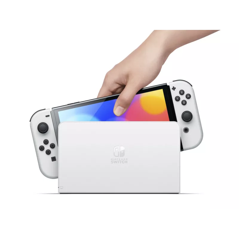 Nintendo Switch OLED, Nintendo Switch, NVIDIA Custom Tegra, White, Analogue / Digital, Home button, Power button, Buttons